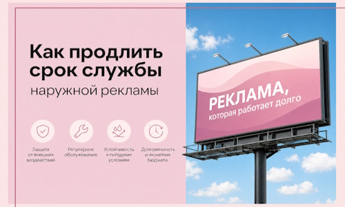 Как продлить срок службы наружной рекламы в  Инте