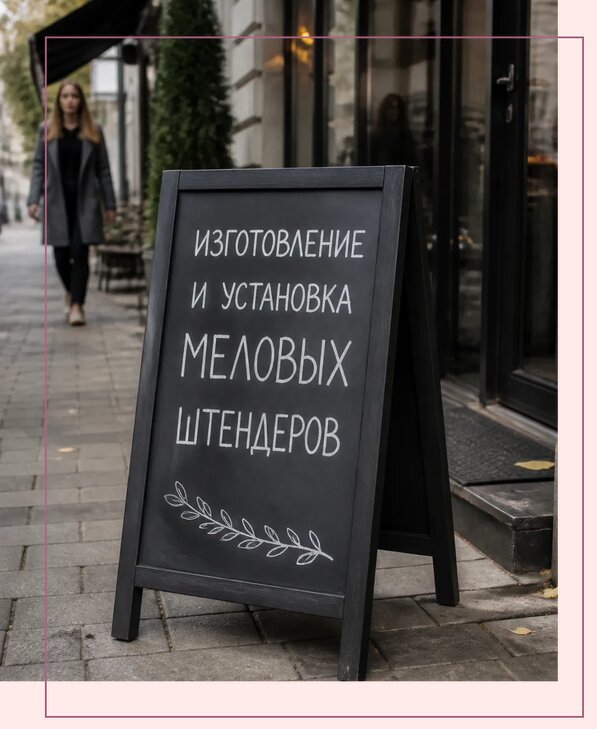 Меловые штендеры в Инте по цене от 6592 р. | Аванза-Инт